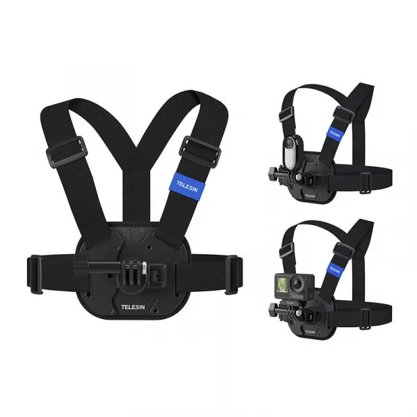 Telesin Chest Strap popruh na hrudník pre športové kamery, čierny (S2-CGP-02-OL)