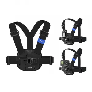 Telesin Chest Strap popruh na hrudník pre športové kamery, čierny (S2-CGP-02-OL)