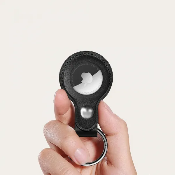 Tech-Protect Natural Fit puzdro na Apple AirTag 1 / 2, čierne