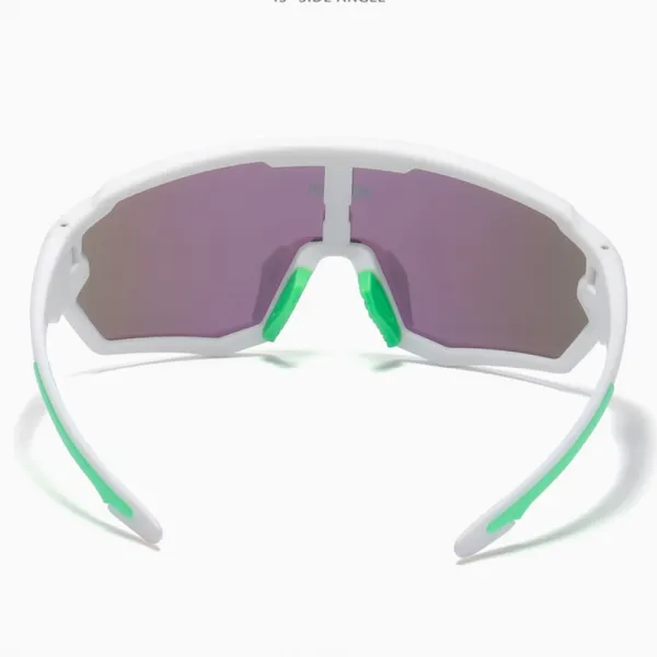KDEAM Warren 05 cyklistické okuliare, White / Blue Green