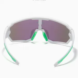 KDEAM Warren 05 cyklistické okuliare, White / Blue Green