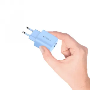 Tech-Protect NCA30 sieťová nabíjačka 30W PD QC, modrá