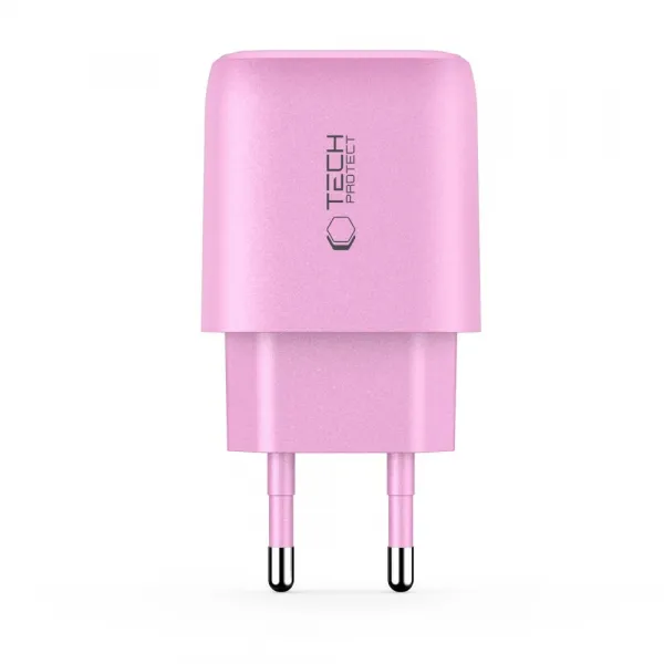 Tech-Protect NCA30 sieťová nabíjačka 30W PD QC, ružová