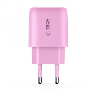 Tech-Protect NCA30 sieťová nabíjačka 30W PD QC, ružová
