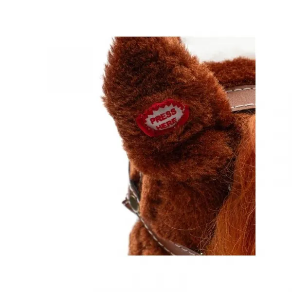 Hobby Horse so zvukom a kolieskami Bruno Baby Mix Brown