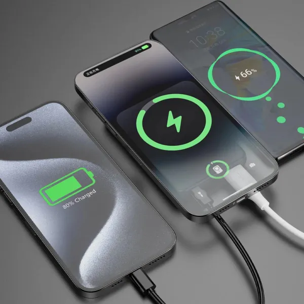 Dudao K14S+ MagSafe Power Bank 10000mAh USB / USB-C 20W, čierny