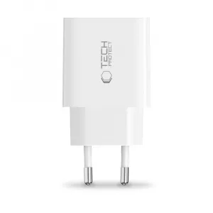 Tech-Protect NC20W sieťová nabíjačka USB-C PD 20W, biela