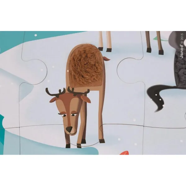 Puzzle dotykové Život na ľade - s textúrou 20 dielov