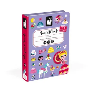 Magnetická kniha - skladačka Princezné