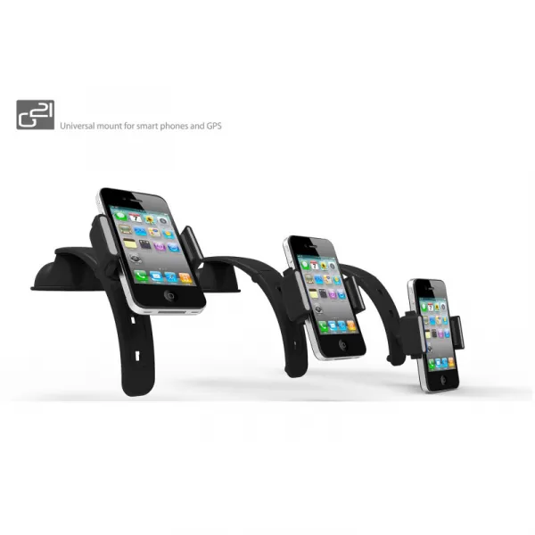 G21 Držiak Smart phones holder univerzálny, pe mobilné telefóny do 6", čierny