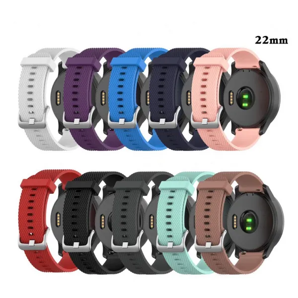 BStrap Silicone Land remienok na Garmin Vivoactive 3, black (SGA005C01)