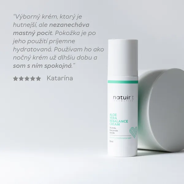 Natuint cosmetics - Pleťový krém s aloe vera a hodvábom