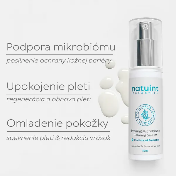 Natuint cosmetics - Nočné mikrobiotické sérum Upokojujúce