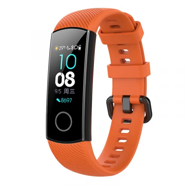 BStrap Silicone Line remienok na Honor Band 4, orange (SHO001C05)