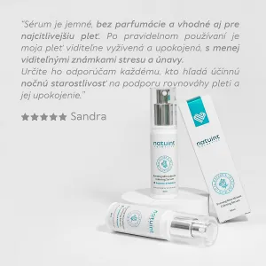 Natuint cosmetics - Nočné mikrobiotické sérum Upokojujúce