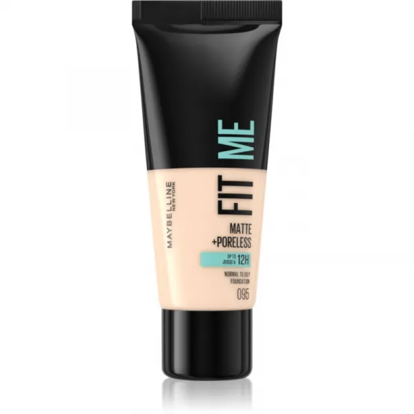 MAYBELLINE NEW YORK Fit Me! Matte+Poreless zmatňujúci make-up pre normálnu až mastnú pleť odtieň 95 Fair Porcelain 30 ml