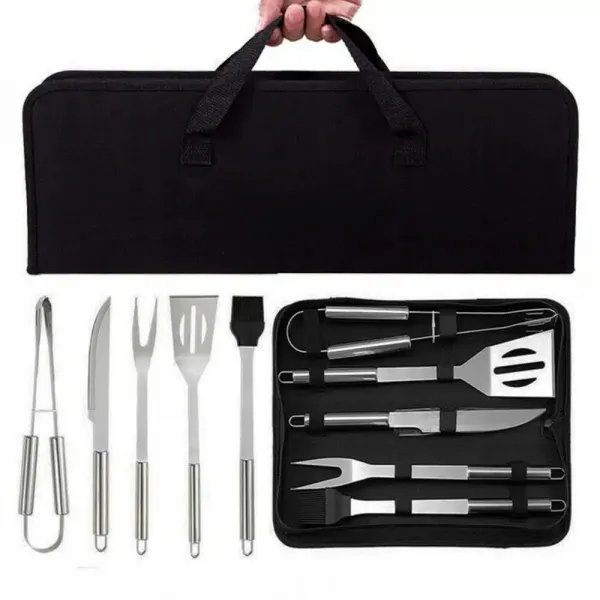MG Grill Set V1 príslušenstvo na grilovanie, strieborné