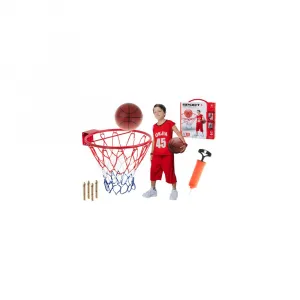 Basketbalová obruč so sieťkou a loptou BASKETBALL RIM 45cm