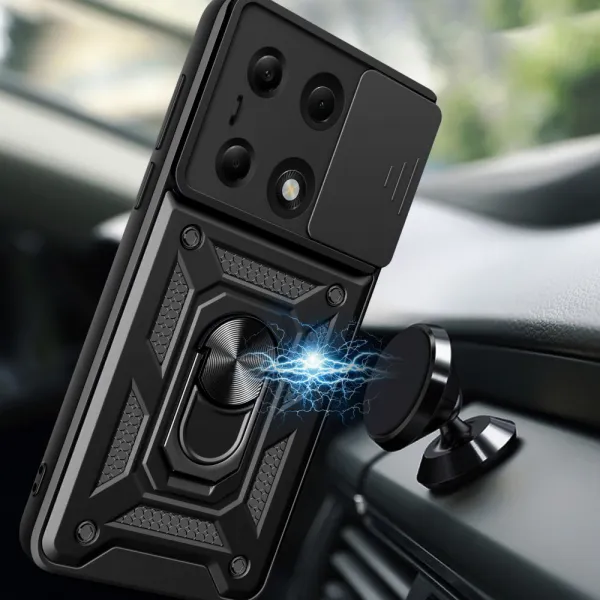 Tech-Protect Camshield kryt na Xiaomi Redmi Note 13 Pro 4G / Poco M6 Pro 4G, čierny