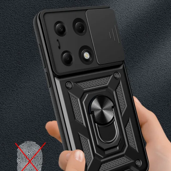 Tech-Protect Camshield kryt na Xiaomi Redmi Note 13 Pro 4G / Poco M6 Pro 4G, čierny