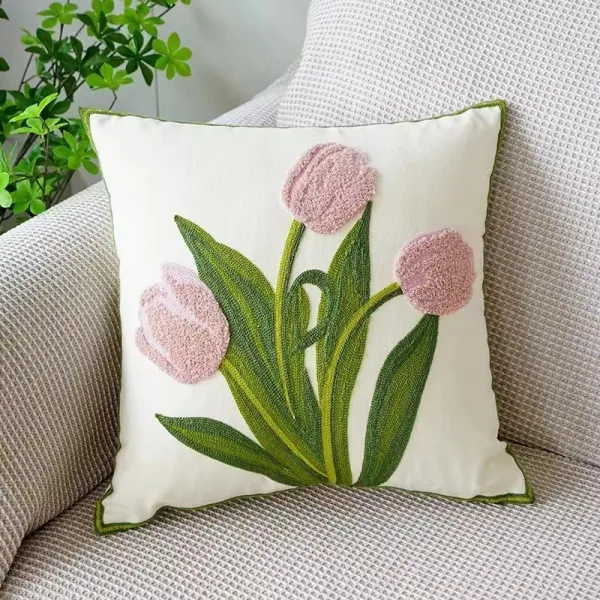 Livefy obliečka na vankúš Flower 4 45x45cm biela