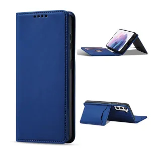 MG Magnet Card knižkové kožené puzdro na Samsung Galaxy S22 Plus, modré