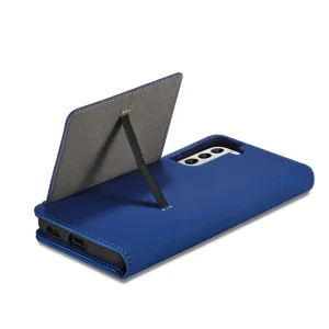 MG Magnet Card knižkové kožené puzdro na Samsung Galaxy S22 Plus, modré