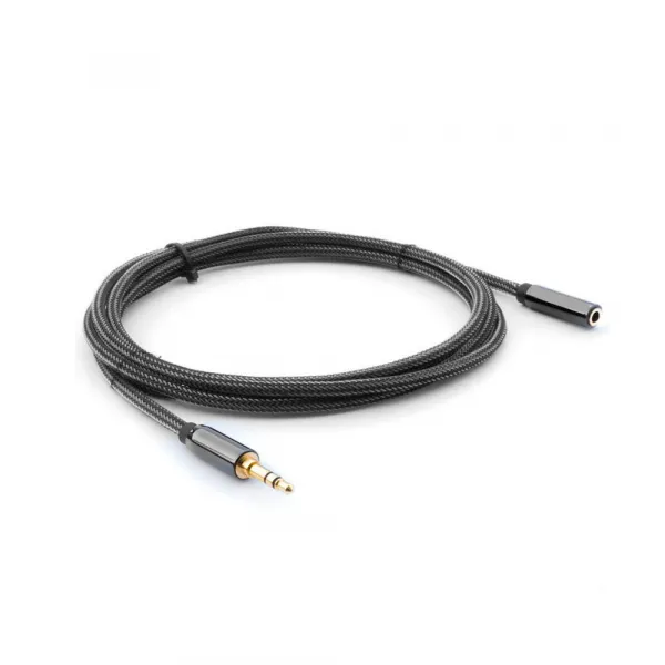 MG audio kábel 3.5mm mini jack F/M 3m, čierny