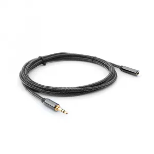 MG audio kábel 3.5mm mini jack F/M 3m, čierny