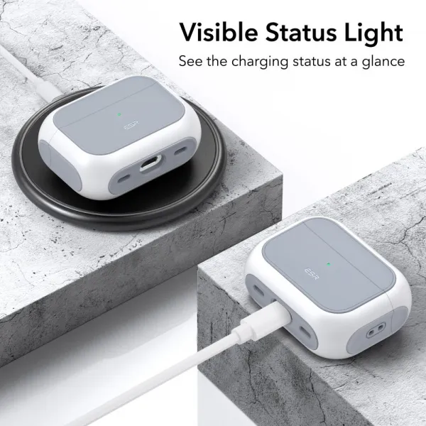 ESR Orbit Halolock MagSafe puzdro na Apple Airpods Pro 1 / 2, biele