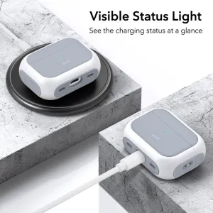 ESR Orbit Halolock MagSafe puzdro na Apple Airpods Pro 1 / 2, biele