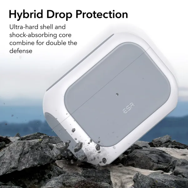 ESR Orbit Halolock MagSafe puzdro na Apple Airpods Pro 1 / 2, biele