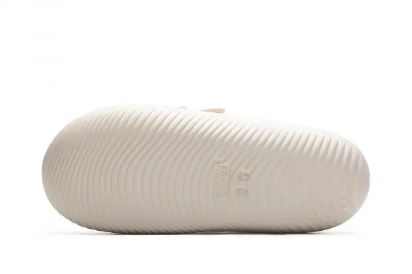 Crocs Mellow Luxe Recovery Slide "Marshmallow" (209413-STUCCO)