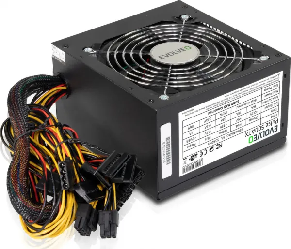 EVOLVEO zdroj 500W ATX, tichý, bulk