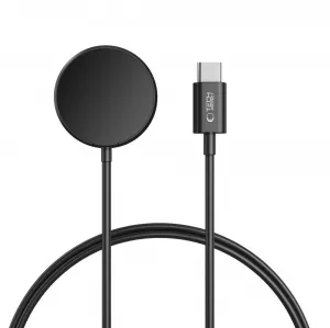 Tech-Protect MC03 Ultraboost Magnetický nabíjací kábel USB-C pre Samsung Galaxy Watch, 1 m, čierny