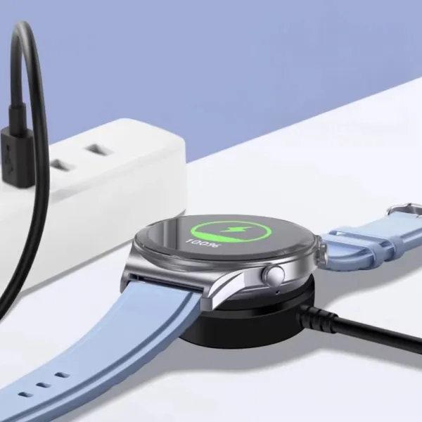Tech-Protect MC03 Ultraboost Magnetický nabíjací kábel USB-C pre Samsung Galaxy Watch, 1 m, čierny