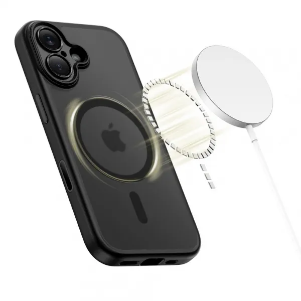 Tech-Protect MagPeak MagSafe CC kryt na iPhone 17, čierny