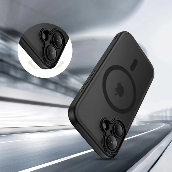 Tech-Protect MagPeak MagSafe CC kryt na iPhone 17, čierny