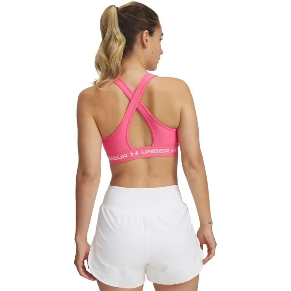 Under Armour CROSSBACK MID Dámska podprsenka, ružová, veľkosť M