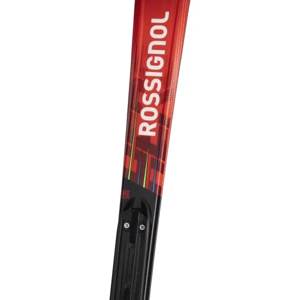 Rossignol HERO JR 130-150 XPRESS JR + XPRESS 7 GW Juniorské zjazdové lyže, červená, veľkosť