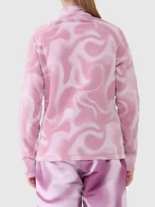 Dievčenská lyžiarska flisová mikina 4F JUNIOR FLEECE UNDERWEAR F061-4FJWAW25UFLEF061-94A-MULTICOLOUR 4 ALLOVER