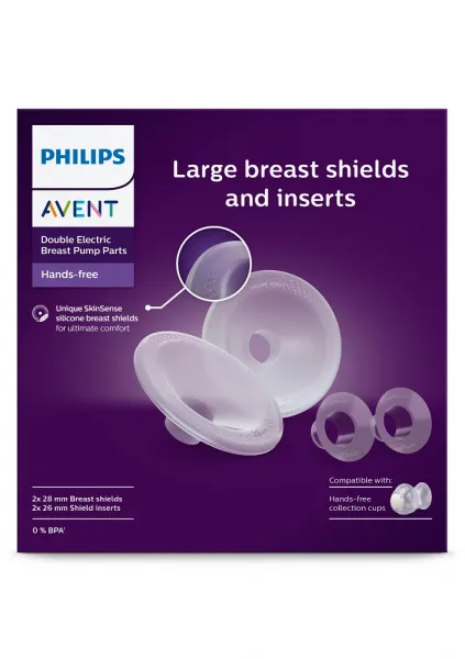 Philips Avent Hands-Free Premium Plus SCF552/11 nadstavce na bradavky 4 ks