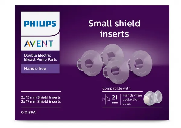 Philips Avent Hands-Free Premium Plus SCF554/11 nadstavce na bradavky 15mm/17mm 4 ks