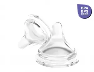LANSINOH Cumlík na fľašu dojčenskú NaturalWave pomalý prietok, S, 2 ks
