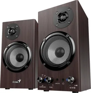 Genius reproduktory SP-HF520BT, 20W, hnědý, dřevěné, AUX/Bluetooth 5.3