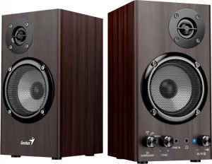 Genius reproduktory SP-HF520BT, 20W, hnědý, dřevěné, AUX/Bluetooth 5.3