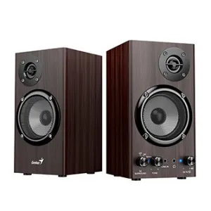 Genius reproduktory SP-HF520BT, 20W, hnědý, dřevěné, AUX/Bluetooth 5.3
