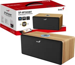 Genius reproduktor SP-HF505BT, 20W, hnědé, dřevěné