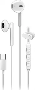 GENIUS Sluchátka HS-M366, mikrofon, USB-C, bílá