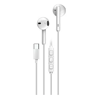 GENIUS Sluchátka HS-M366, mikrofon, USB-C, bílá